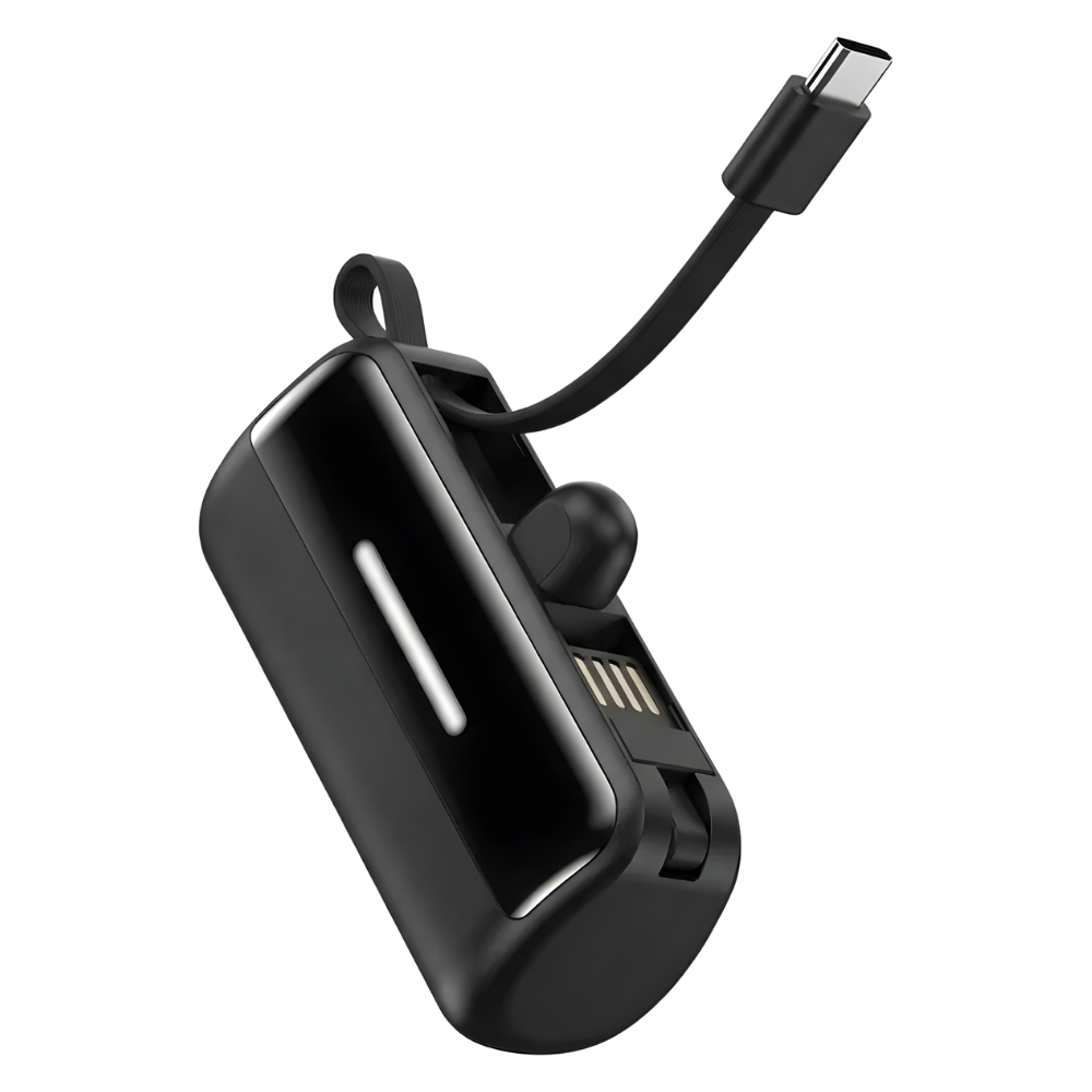 Batterie de secours externe compacte avec support intégré