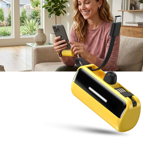 Batterie de secours externe compacte avec support intégré