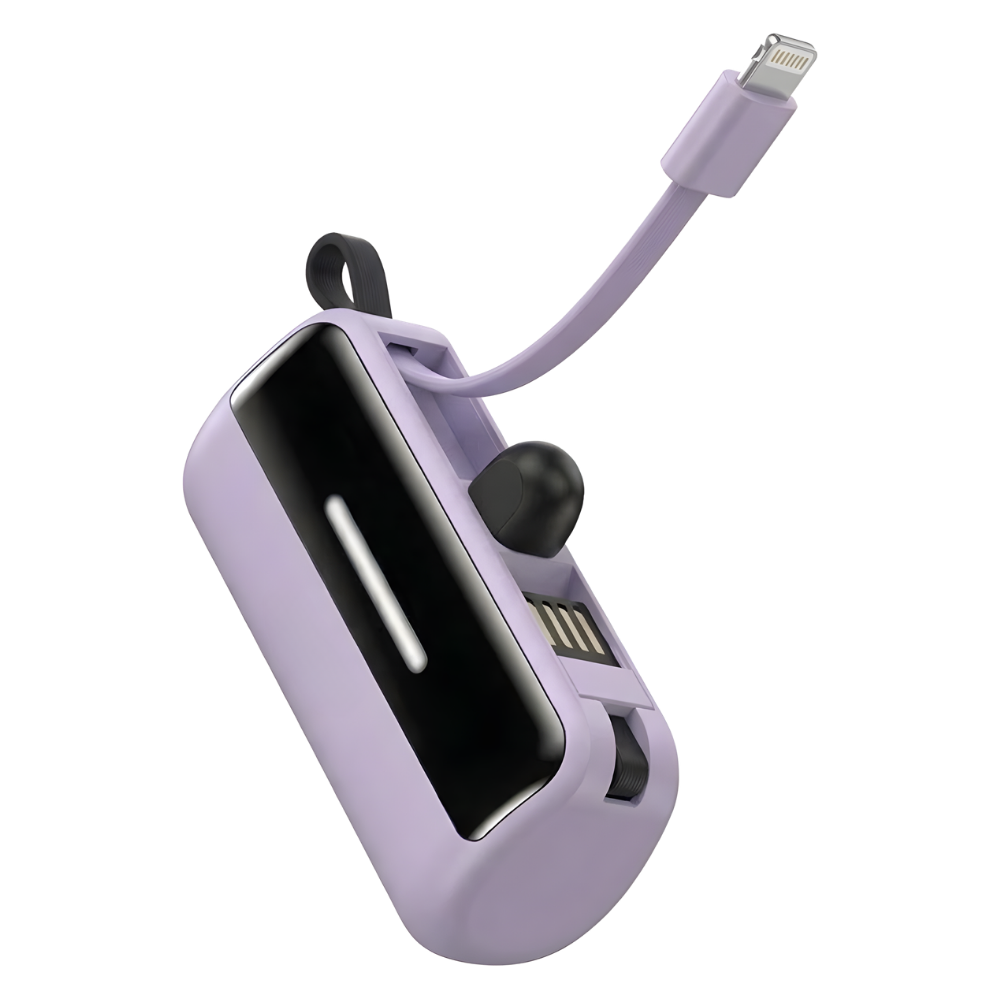 Batterie de secours externe compacte avec support intégré