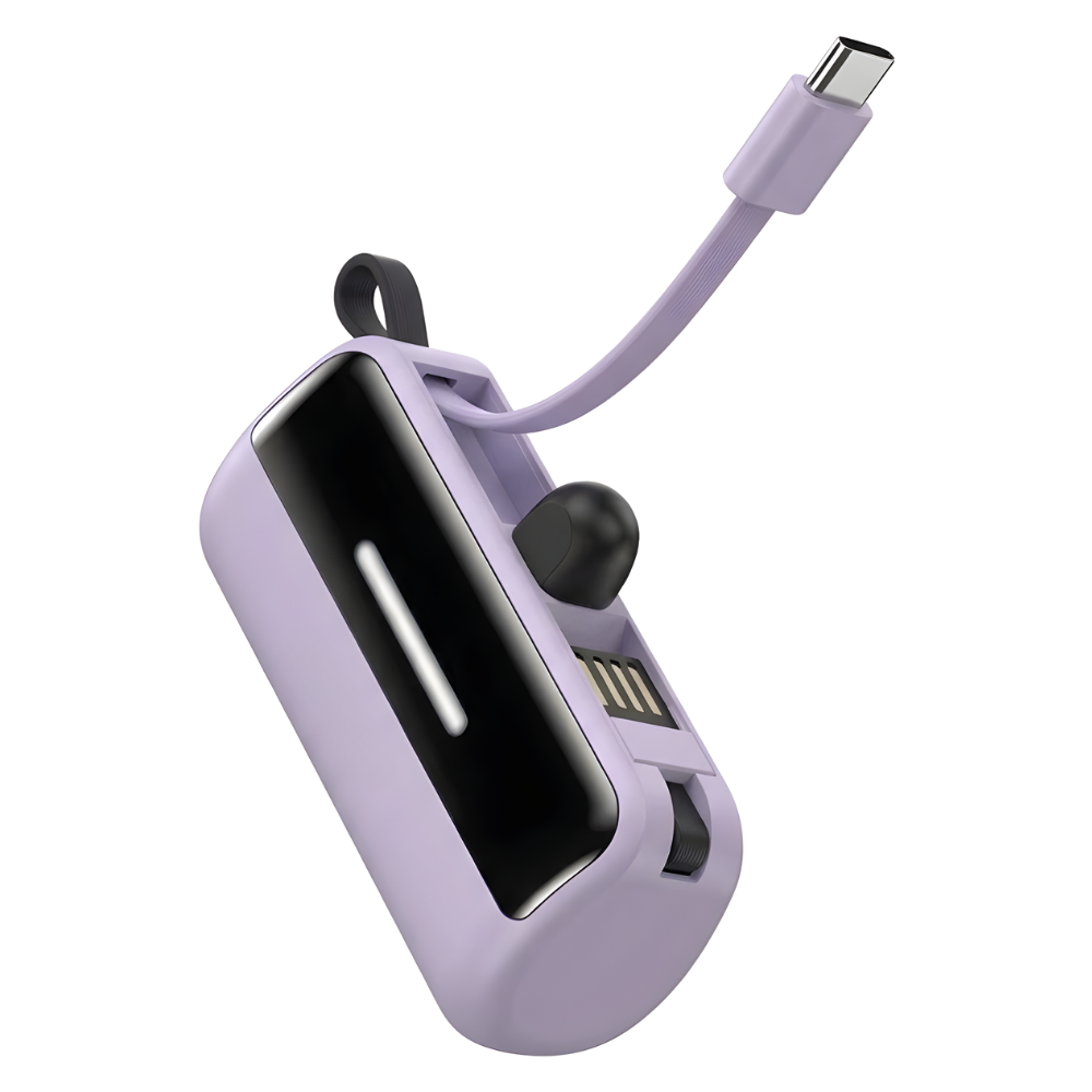 Batterie de secours externe compacte avec support intégré