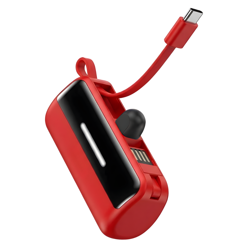 Batterie de secours externe compacte avec support intégré