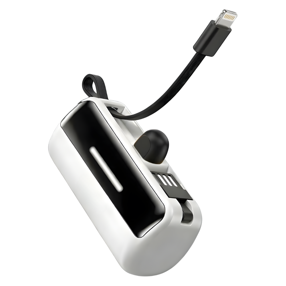 Batterie de secours externe compacte avec support intégré
