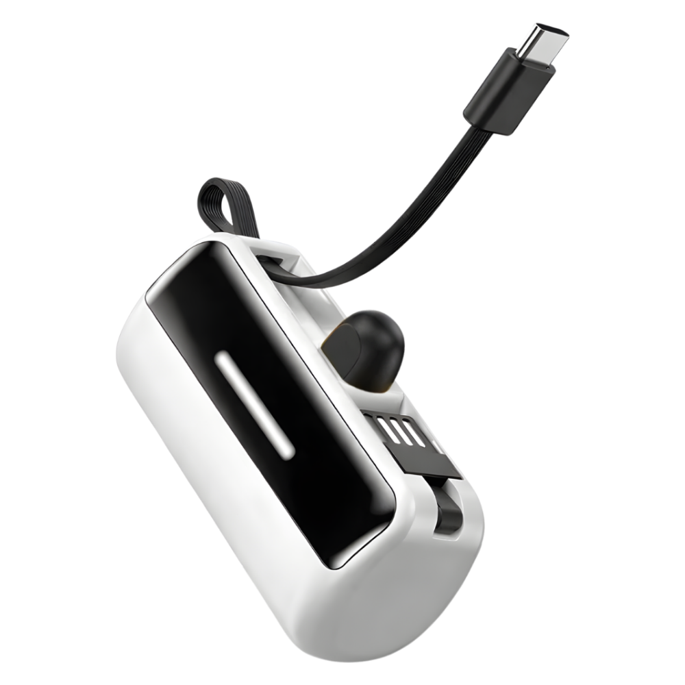 Batterie de secours externe compacte avec support intégré