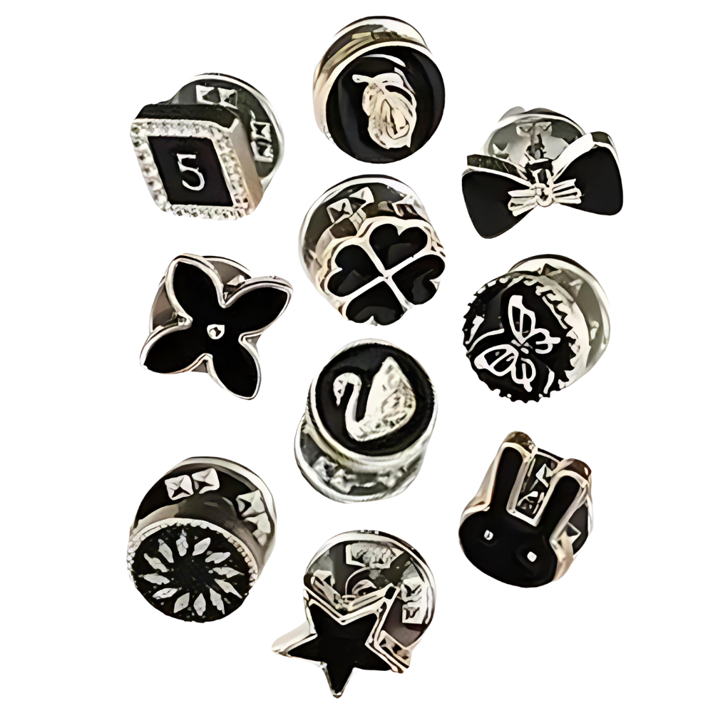 Broches à boutons élégantes sans couture