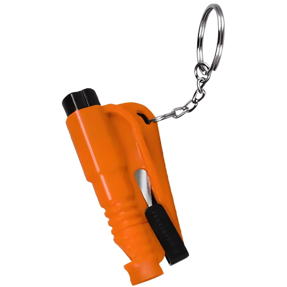 Outil essentiel 2 en 1 brise vitre et coupe ceinture