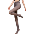 Faux collants translucides doublés polaire