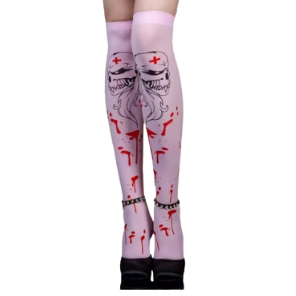 Chaussettes de compression aux motifs festifs d'Halloween