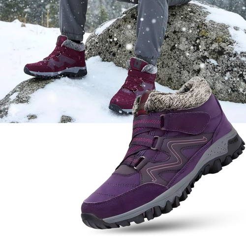 Bottines d'hiver chaudes doublées en polaire