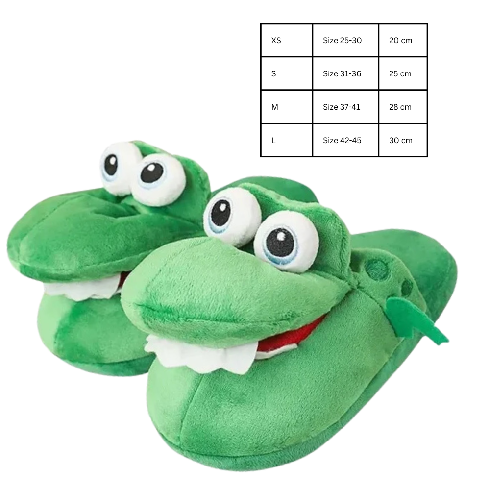 Chaussons crocodile amusants et confortables