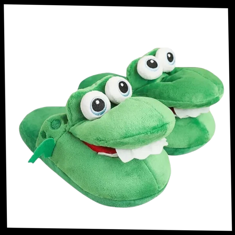 Chaussons crocodile amusants et confortables
