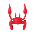 Porte-cuillère antidérapant en forme de crabe amusant