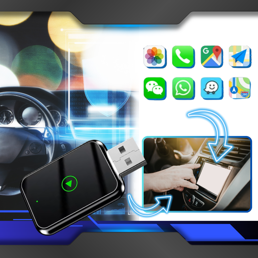 Adaptateur Carplay sans fil fonctionnel et pratique