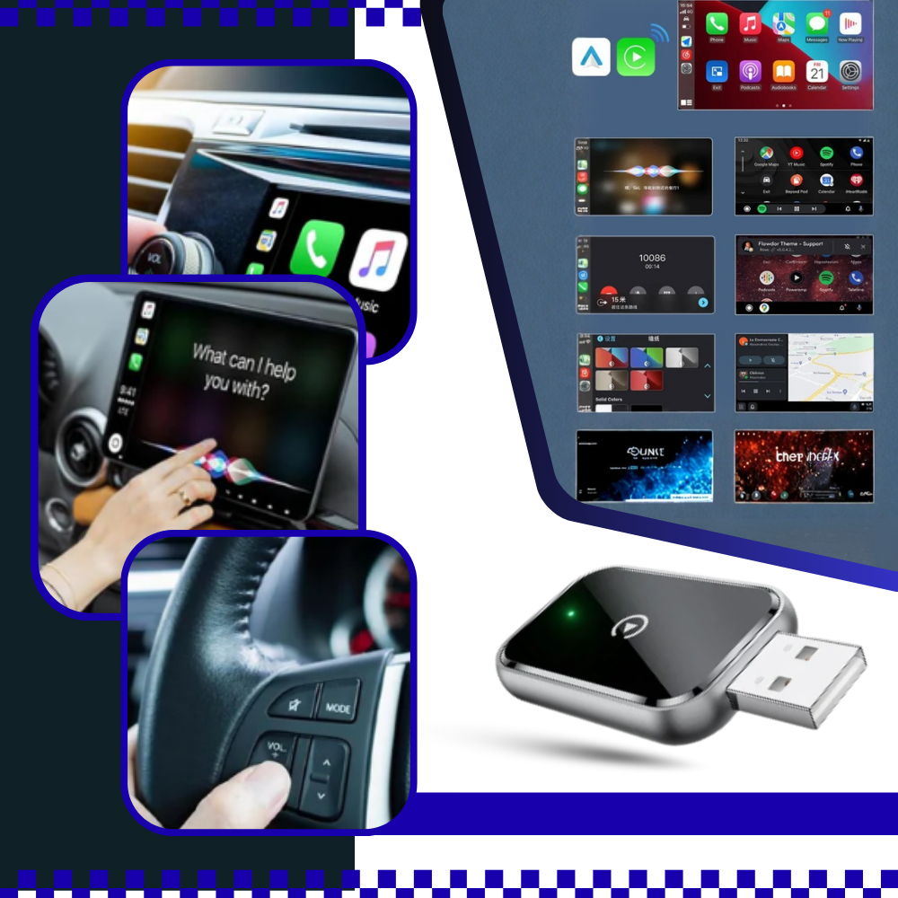 Adaptateur Carplay sans fil fonctionnel et pratique