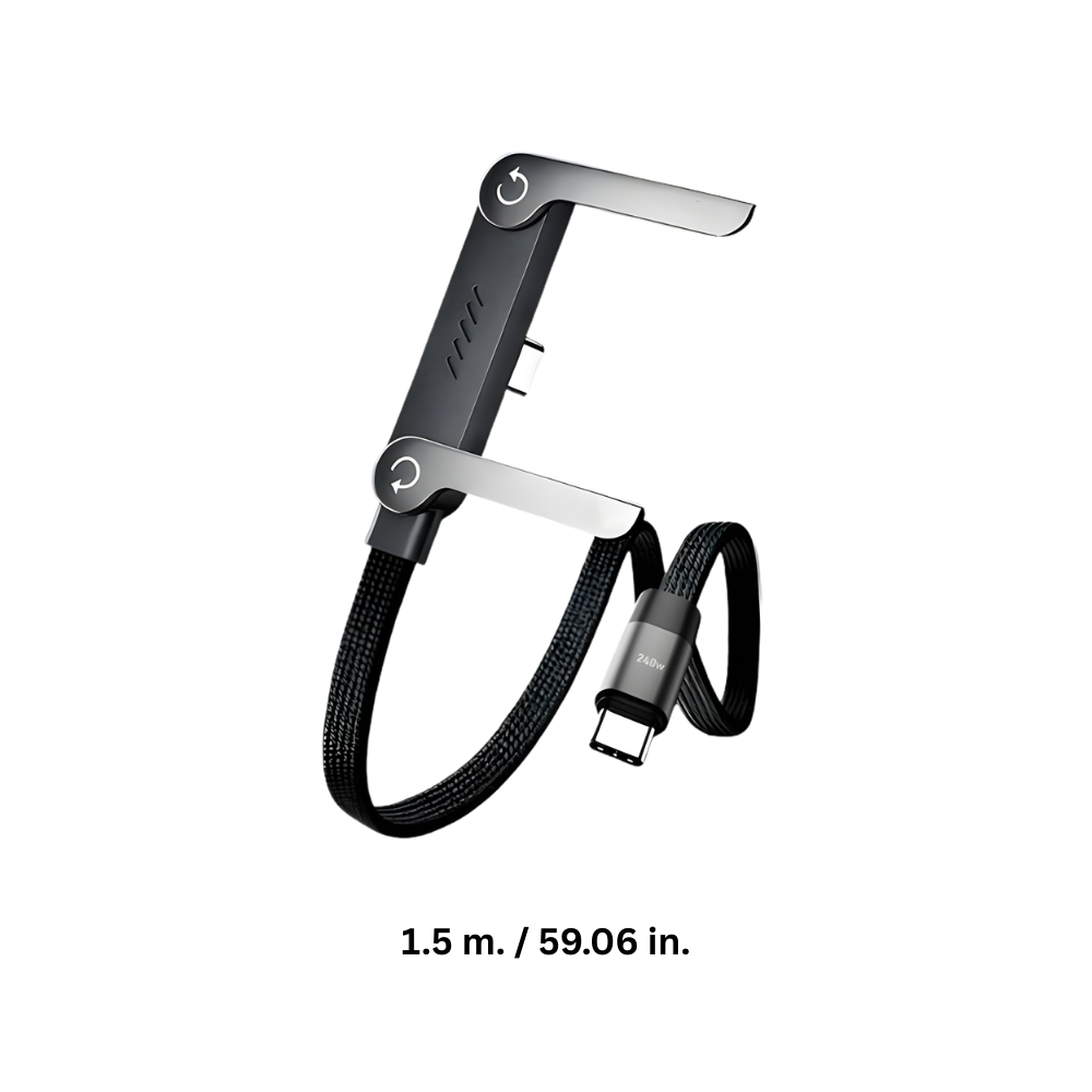 Câble de charge téléphone avec support intégré