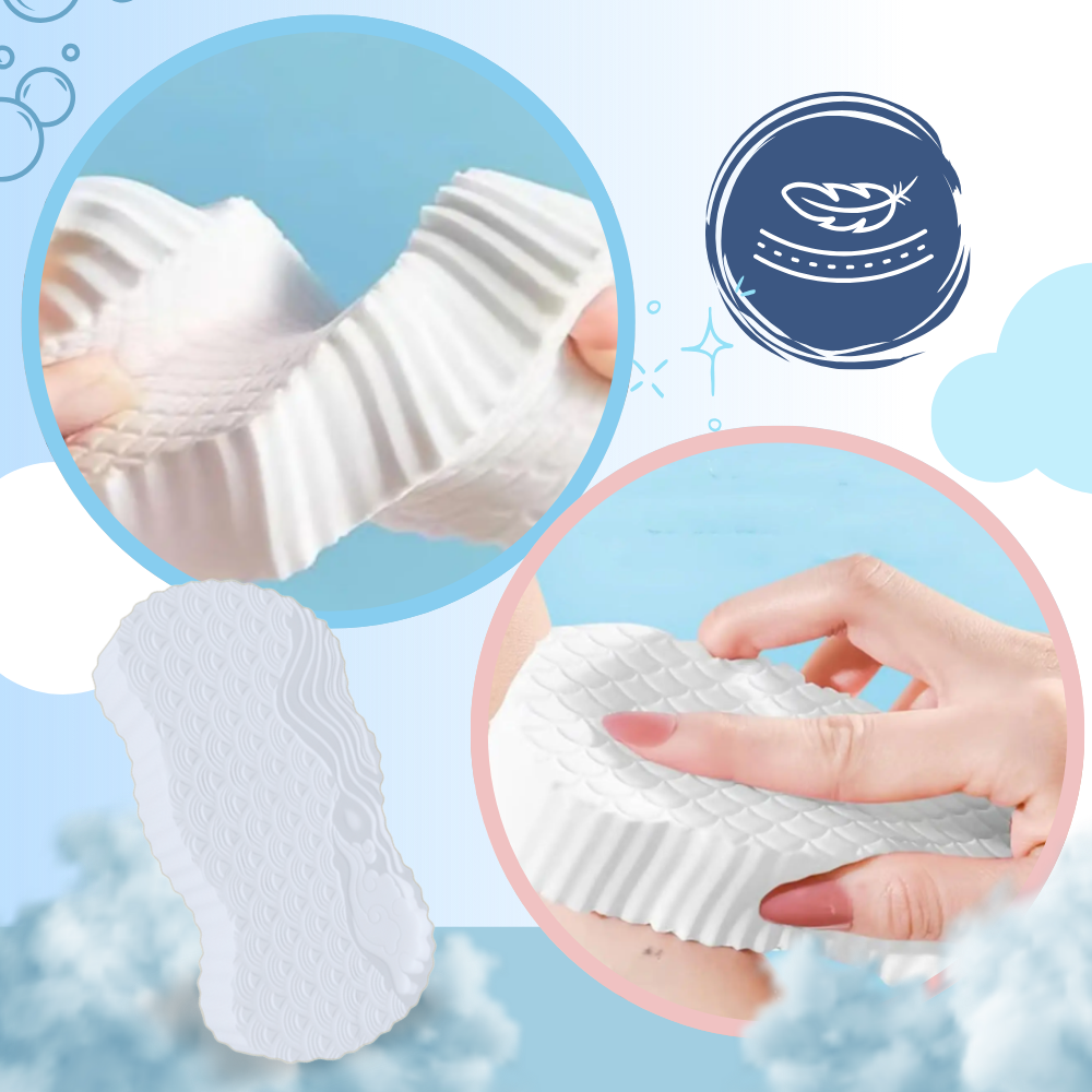 Éponge de bain exfoliante douce