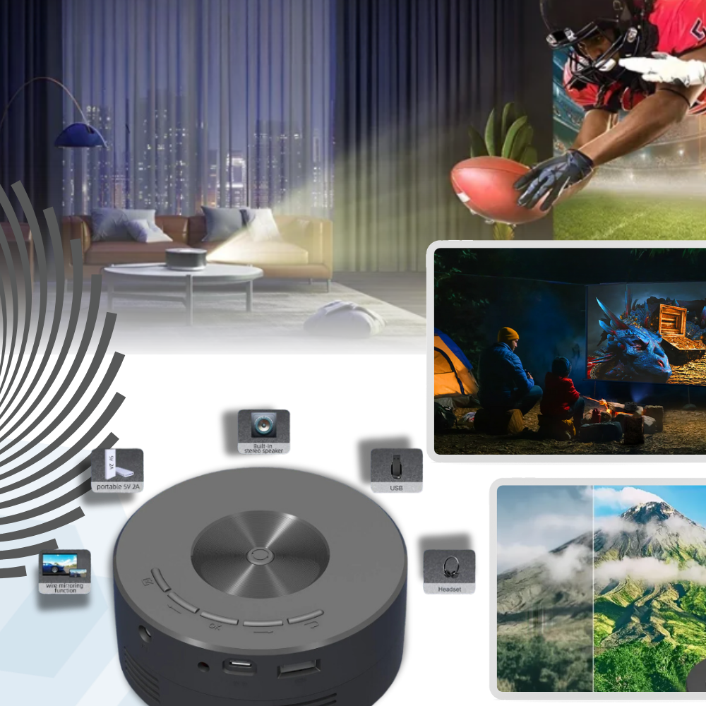 Mini-projecteur vidéo haute résolution