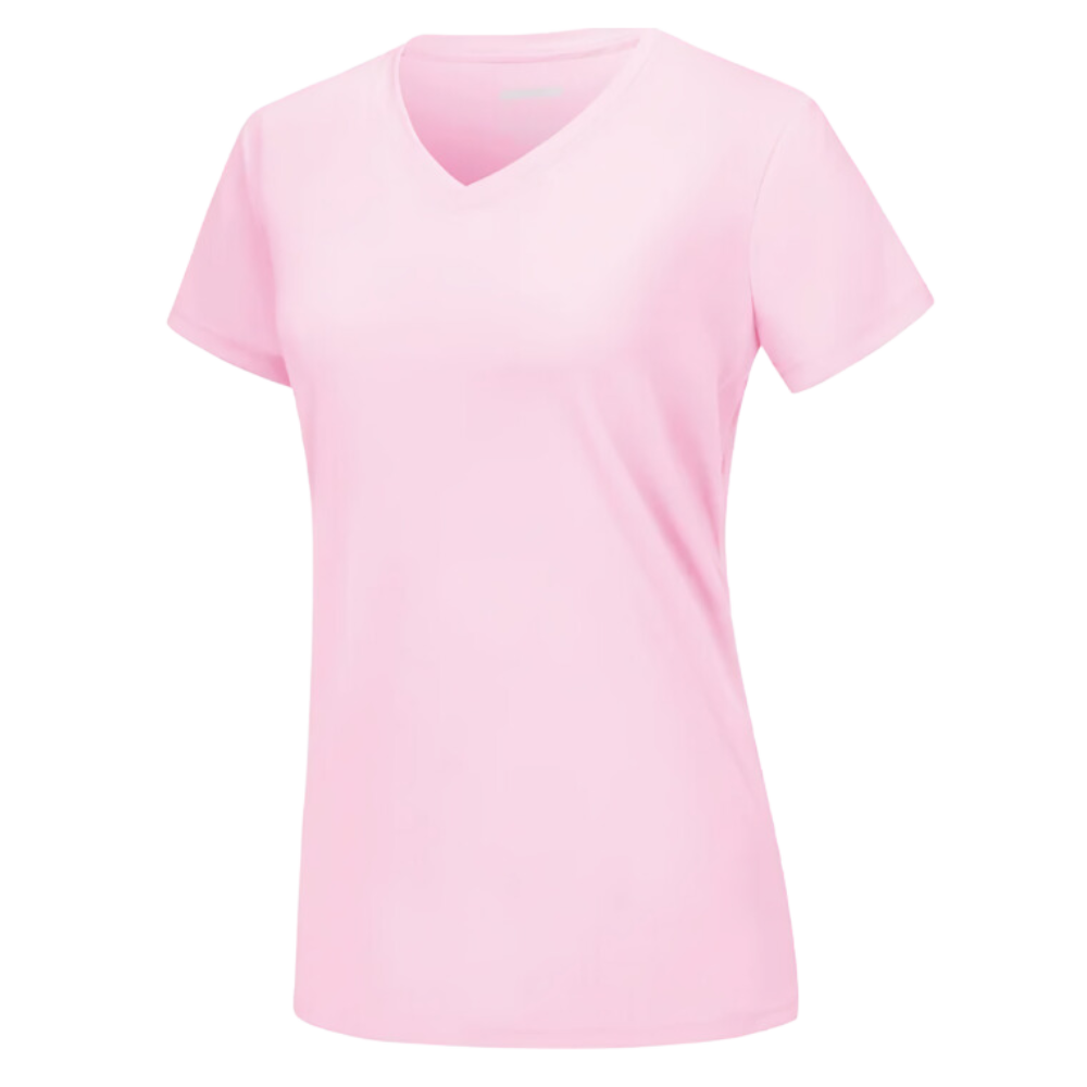T-shirt rafraîchissant col en V pour femme