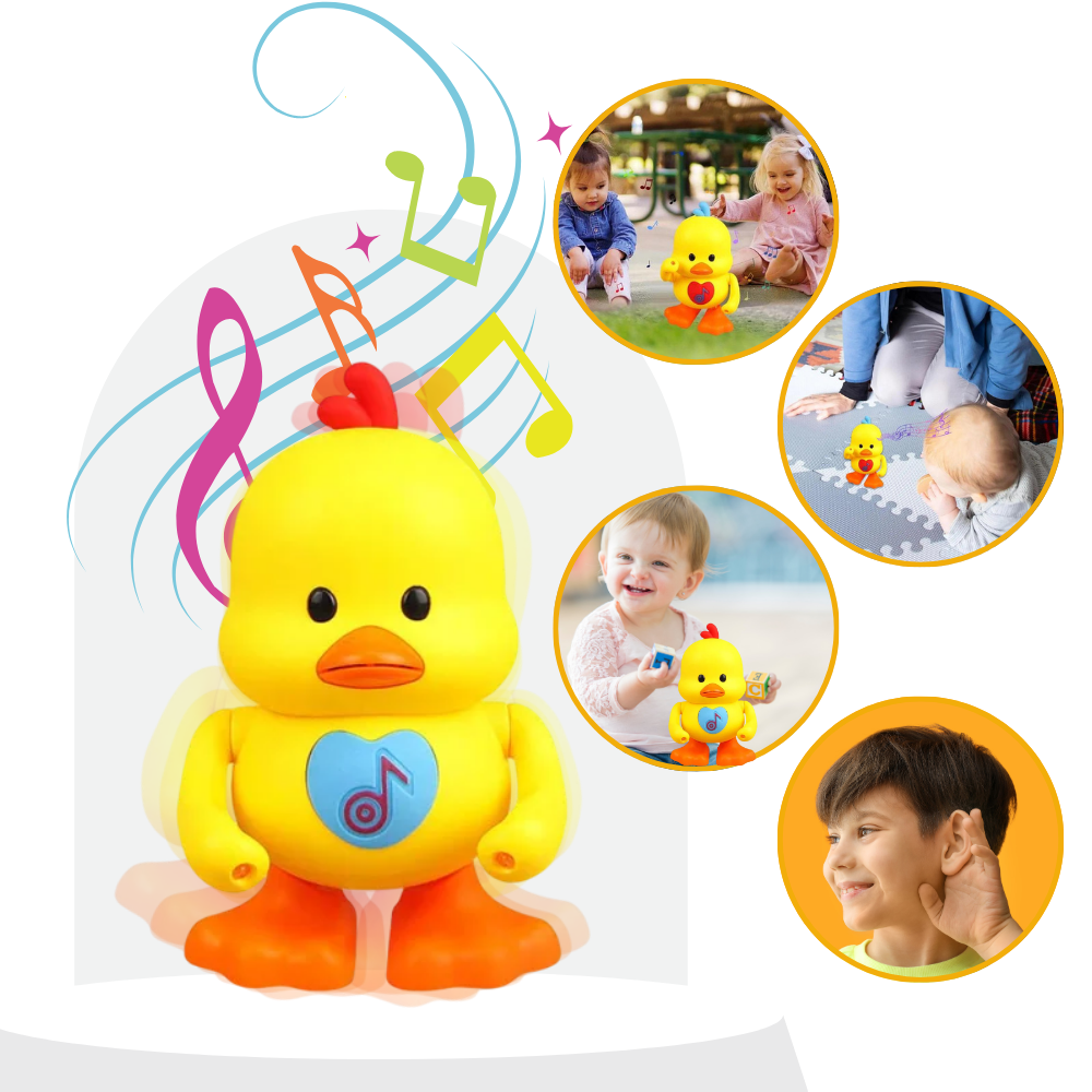 Jouet interactif canard dansant lumineux