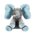 Peluche éléphant cache-cache interactif