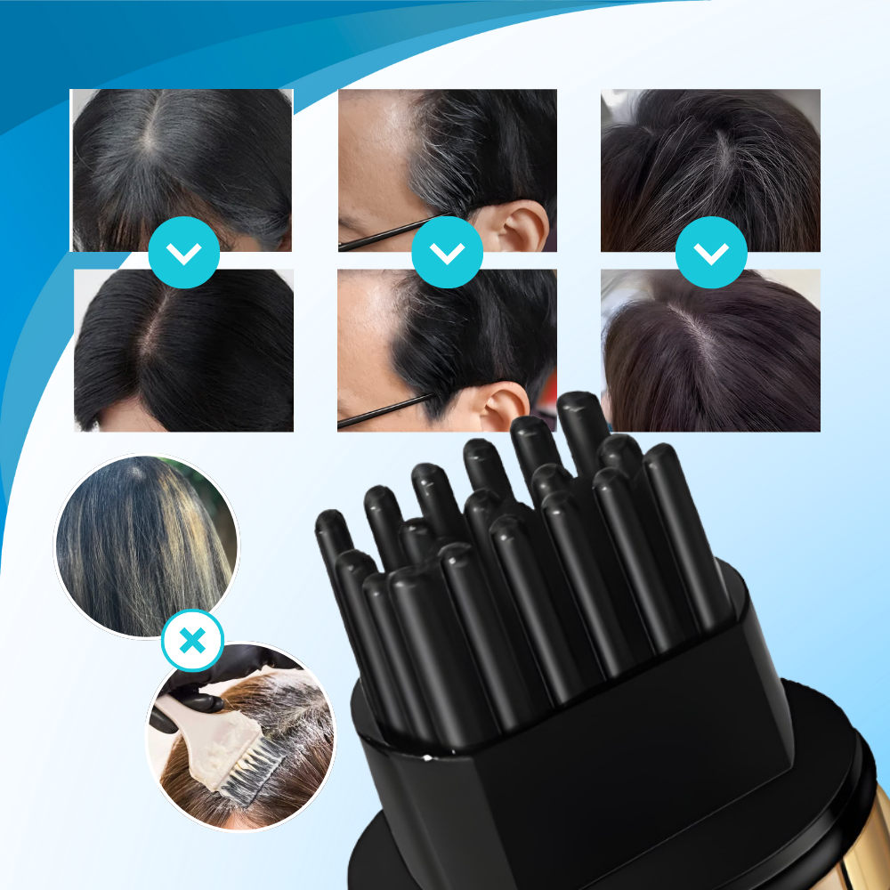 Stylo peigne colorant pour cheveux à la kératine