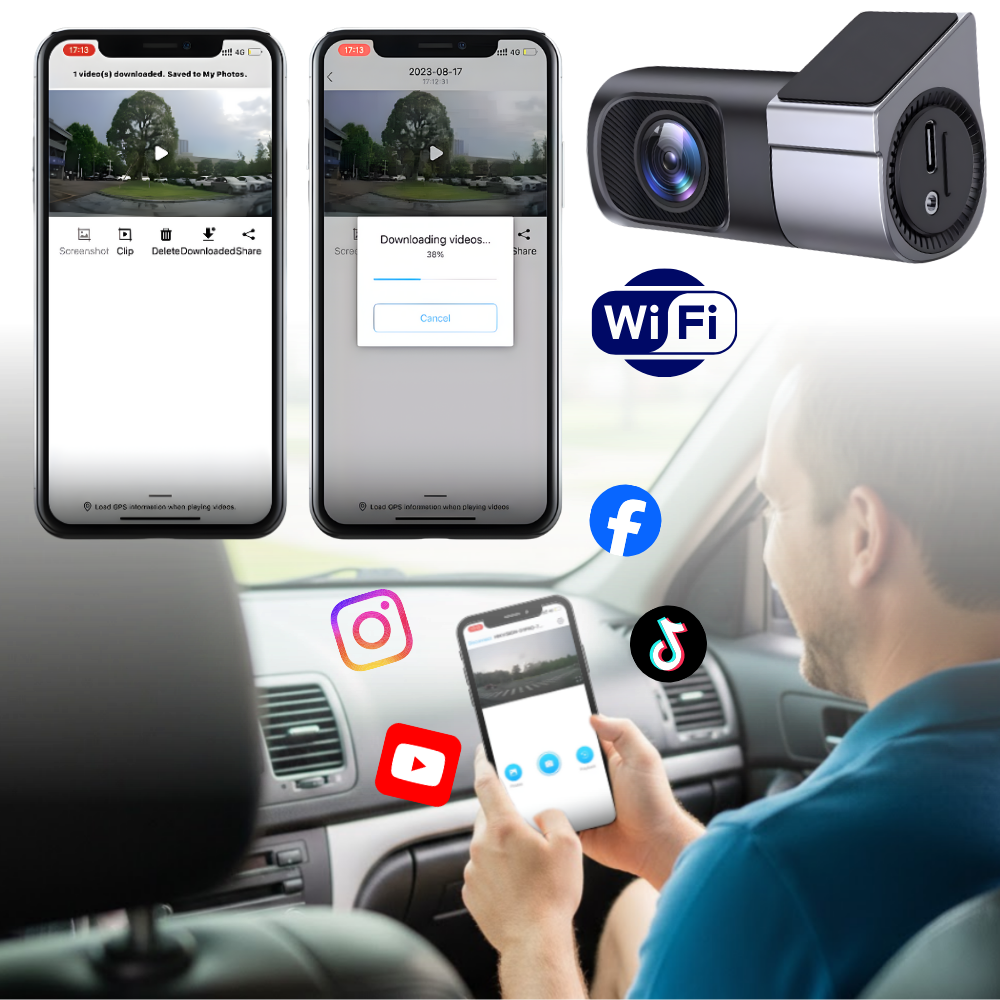 Caméra embarquée Dashcam vision nocturne