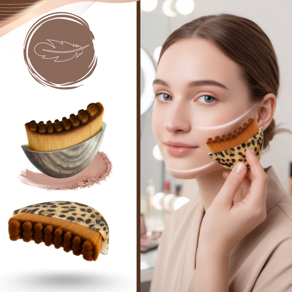 Brosse faciale pour drainage lymphatique