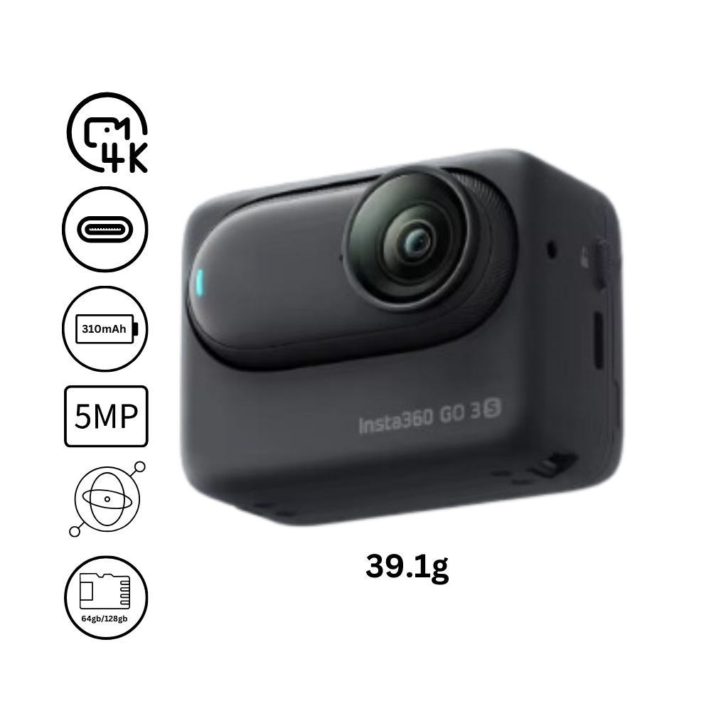 Caméra Insta 360 mains libres à montage magnétique