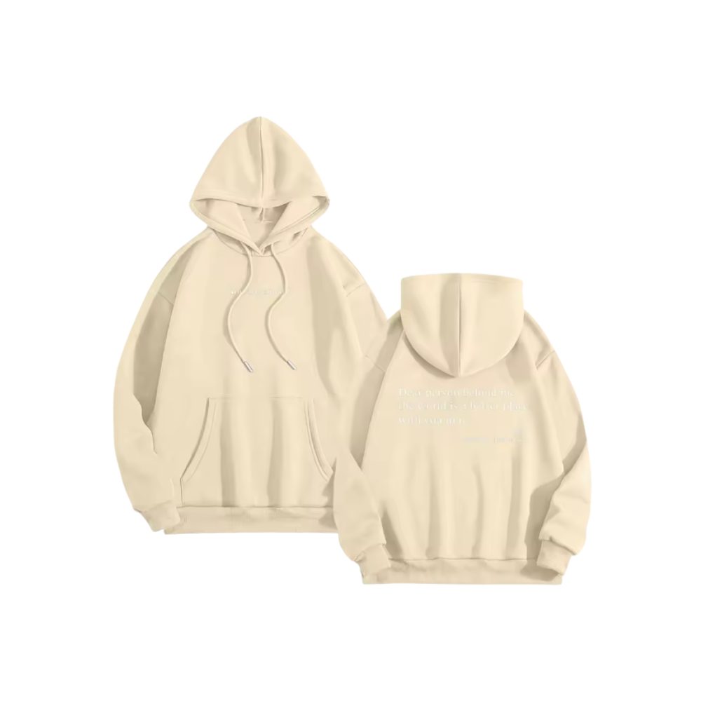 Sweat à capuche oversize pour femmes avec message motivant