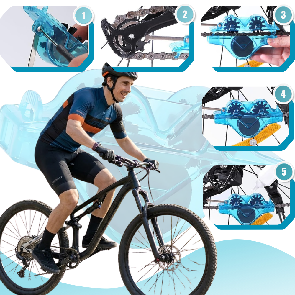 Nettoyeur pour chaîne de vélo 360°