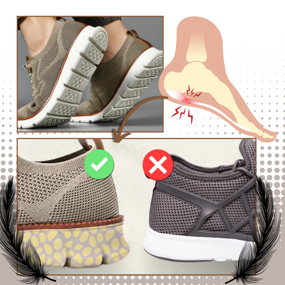 Chaussures orthopédiques respirantes avec soutien de la voûte plantaire