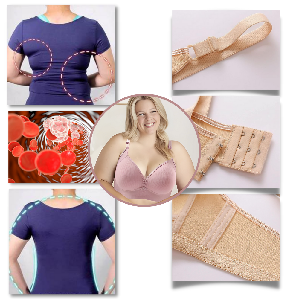 Soutien-gorge push-up sans fil grande taille