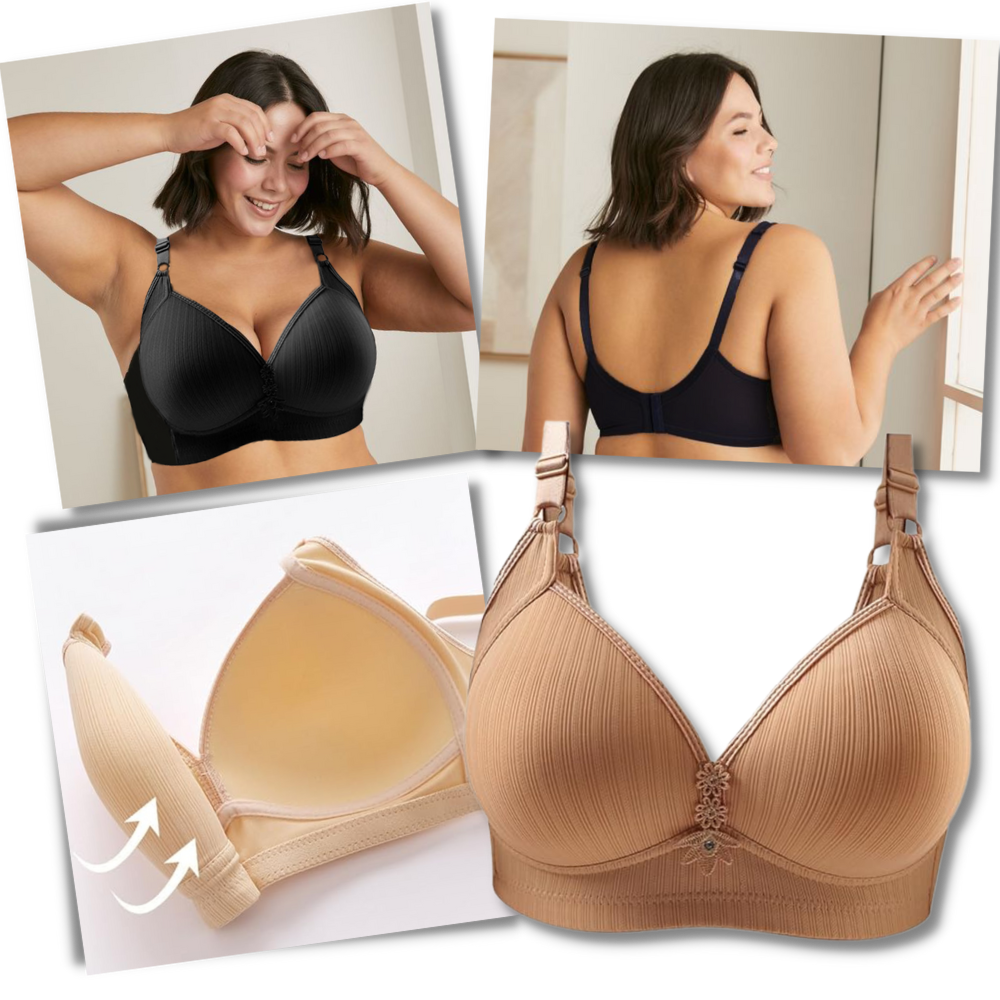 Soutien-gorge push-up sans fil grande taille