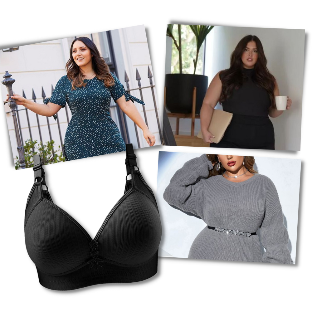 Soutien-gorge push-up sans fil grande taille