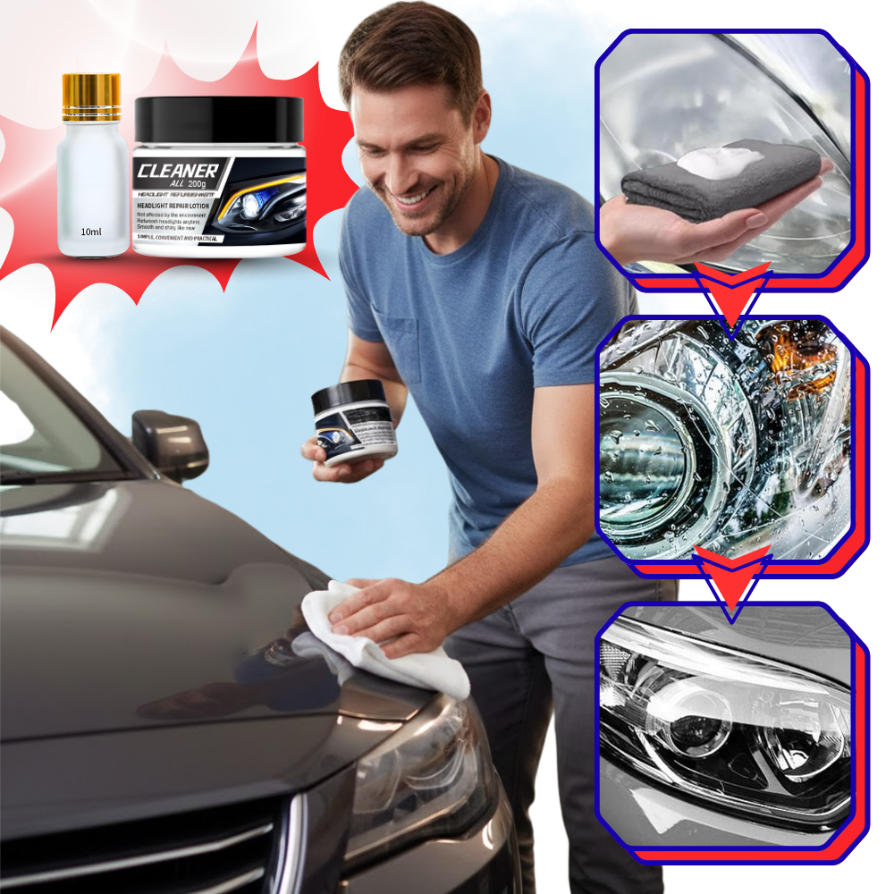 Kit de nettoyage et de protection pour phares de voiture