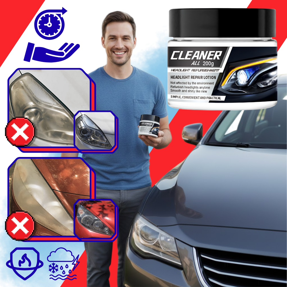 Kit de nettoyage et de protection pour phares de voiture