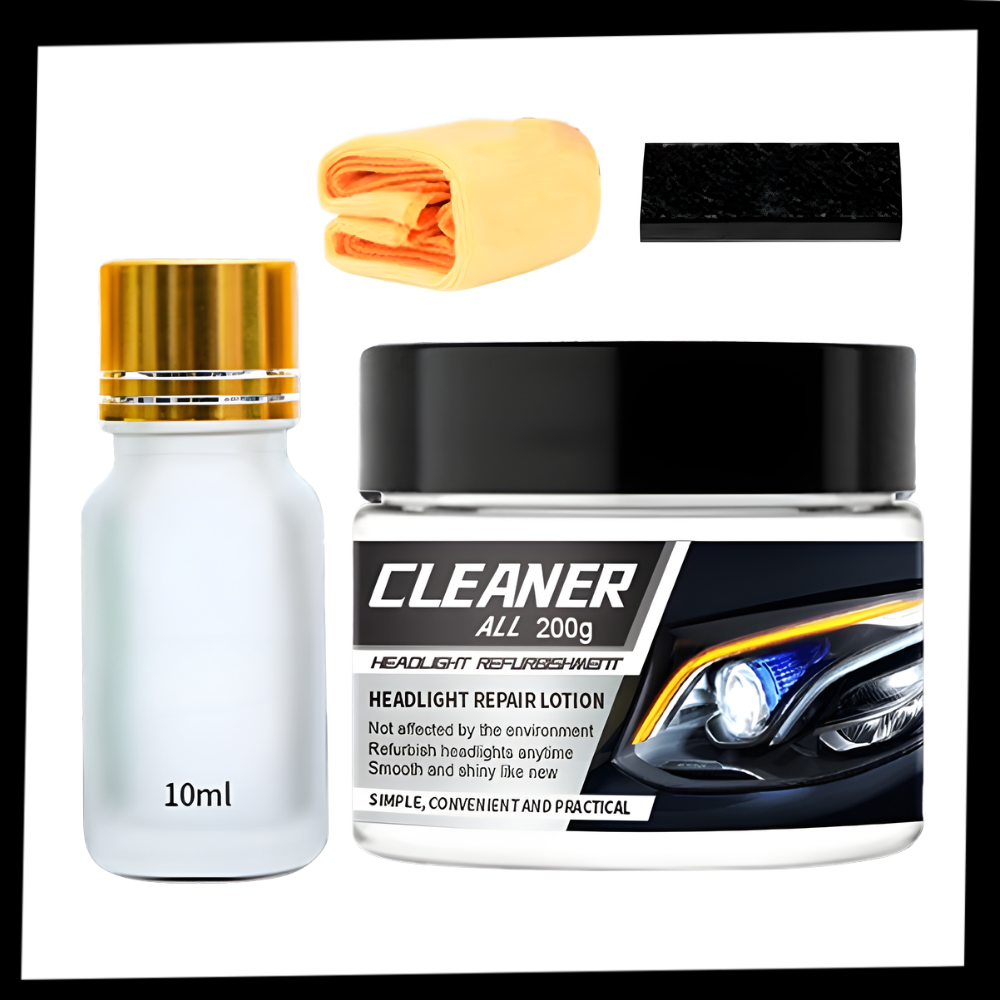 Kit de nettoyage et de protection pour phares de voiture