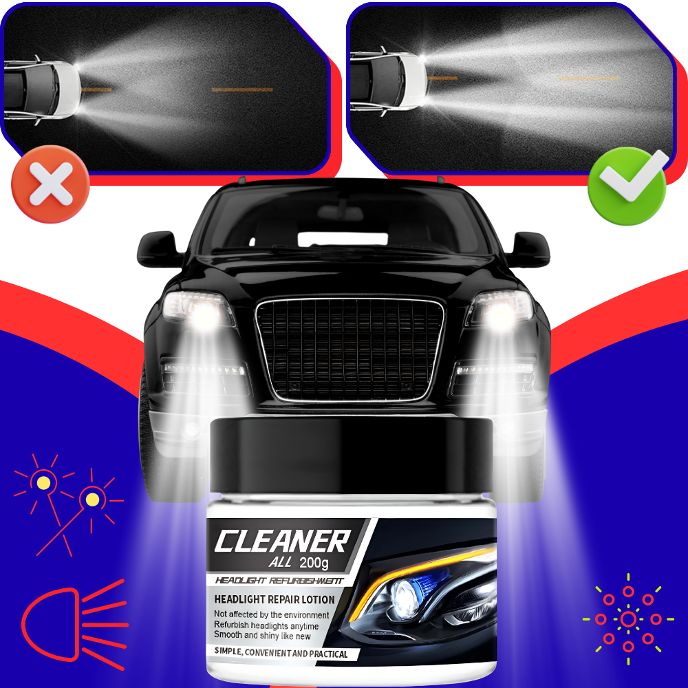 Kit de nettoyage et de protection pour phares de voiture