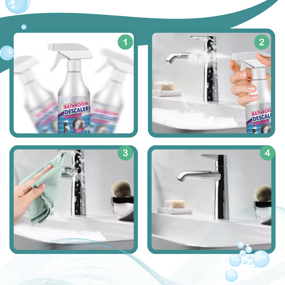 Nettoyant fraîcheur anti-calcaire multisurfaces pour salle de bain