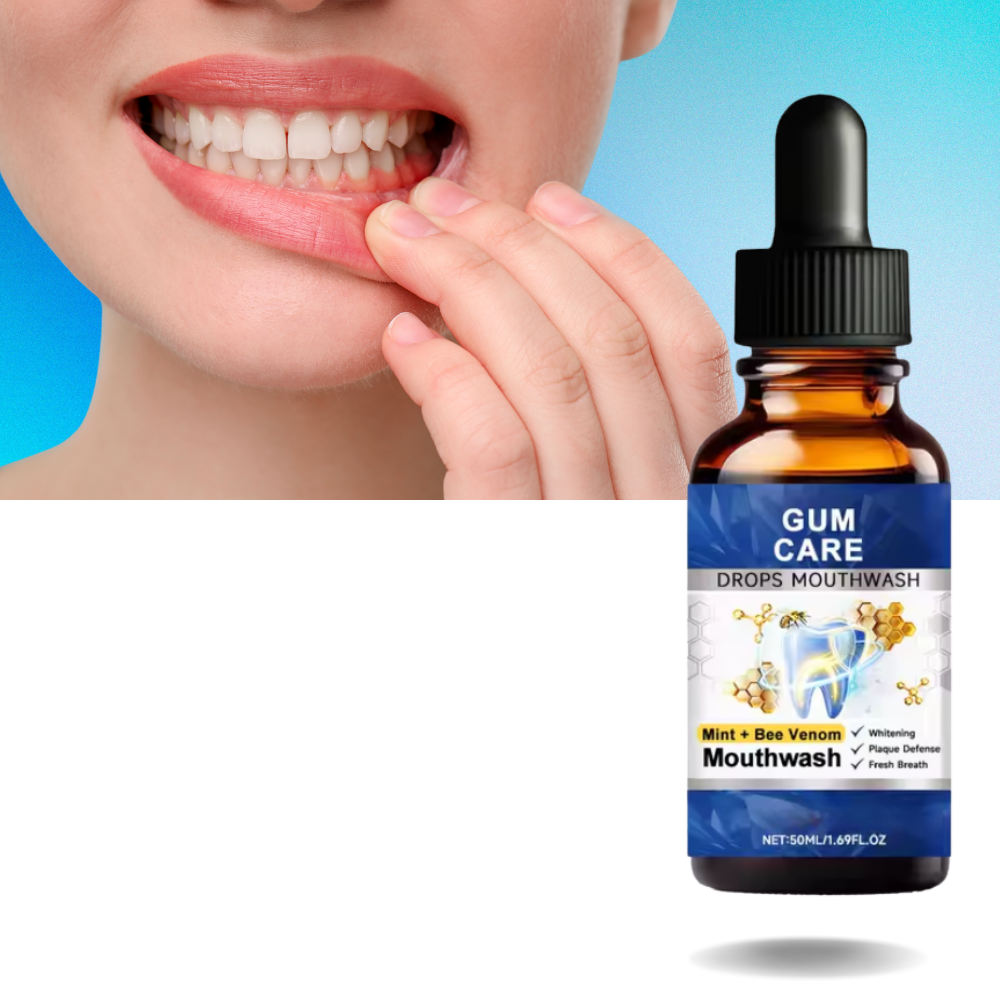 Bain de bouche rafraîchissant format gouttes