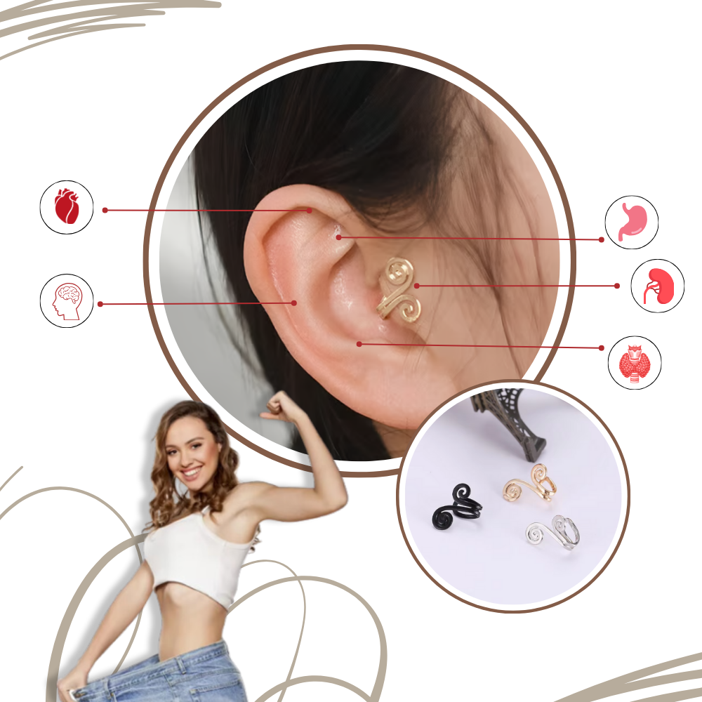 Boucles d'oreilles magnétiques d'acupression