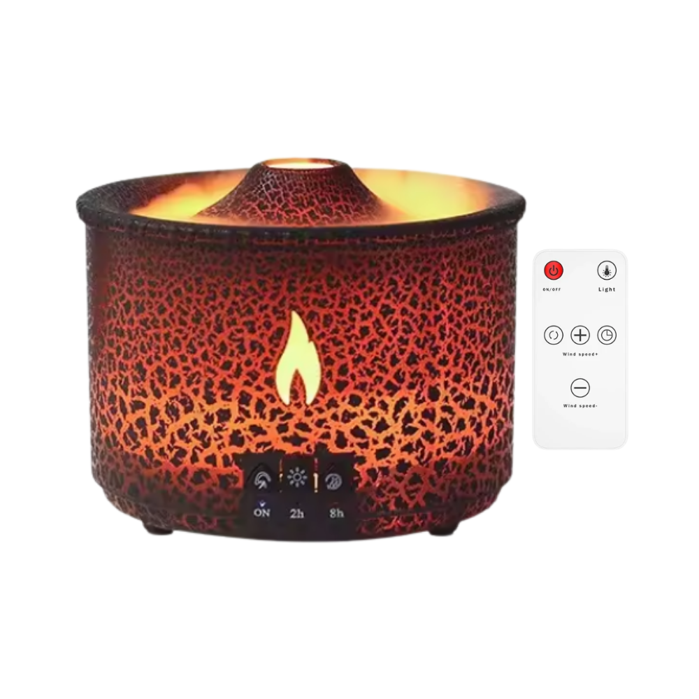 Humidificateur relaxant en forme de volcan