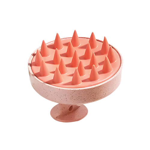 Brosse de massage en silicone pour le cuir chevelu