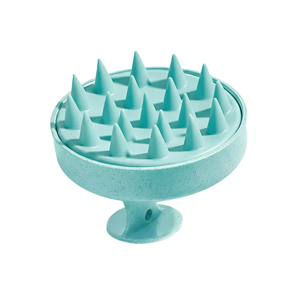 Brosse de massage en silicone pour le cuir chevelu