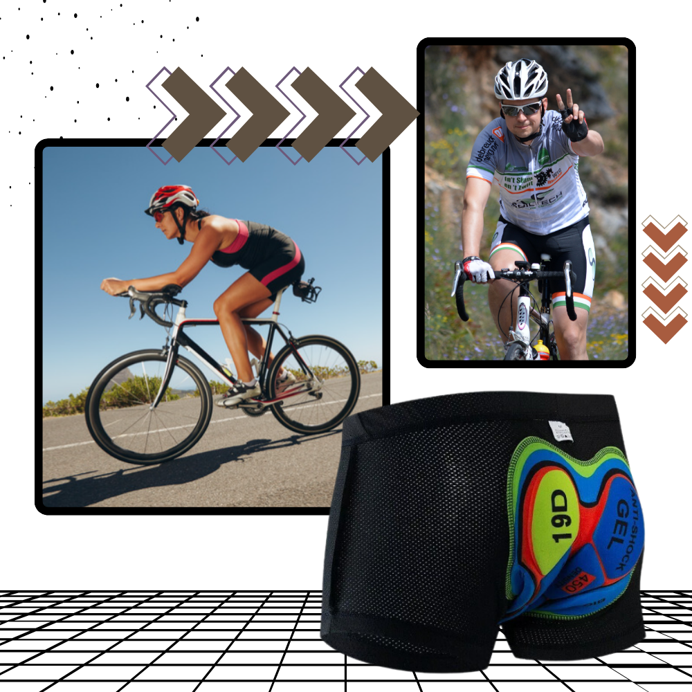 Short de vélo rembourré sans coutures