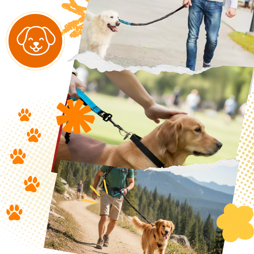 Laisse de sécurité mains-libres pour chien