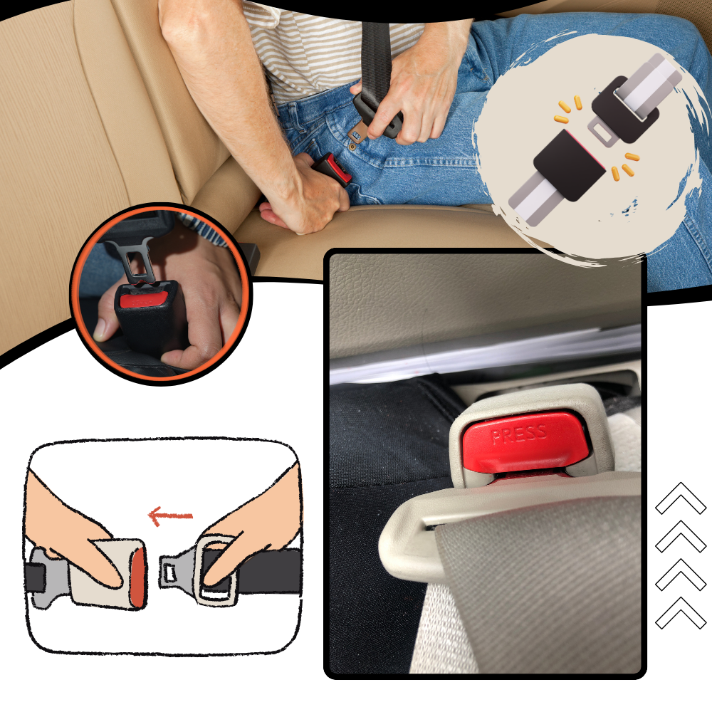 Rallonge de ceinture de sécurité à verrouillage sécurisé