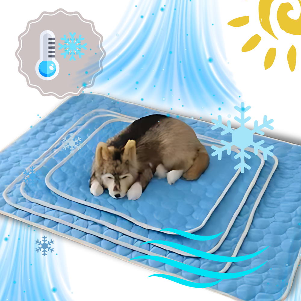 Tapis rafraîchissant en soie pour animaux de compagnie