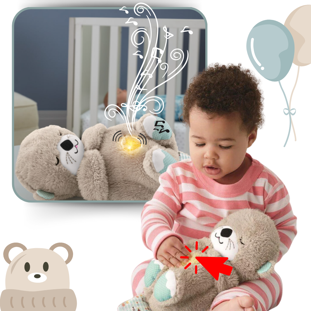 Peluche loutre apaisante sensation utérus
