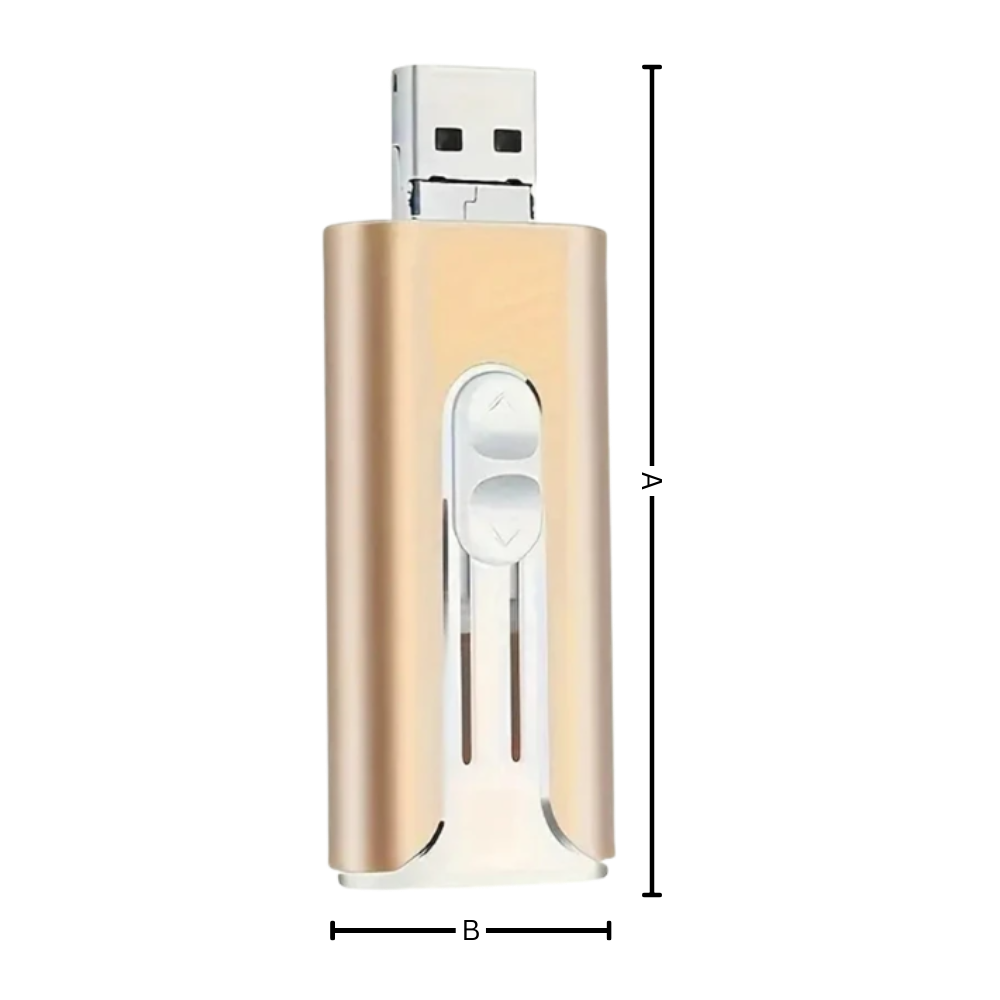 Clé USB 3 en 1 avec transfert rapide de données