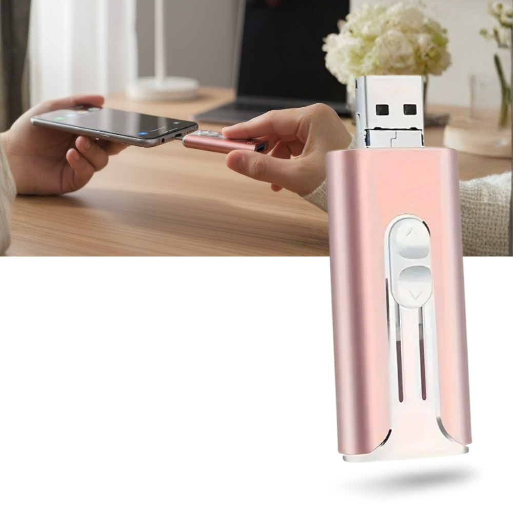 Clé USB 3 en 1 avec transfert rapide de données